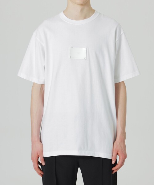 LOVELESS（ラブレス）の「LVLSエンボスパッチTシャツ（Tシャツ/カットソー・メンズ・オフホワイト/ブラック・S/M/L）」の6枚目の写真