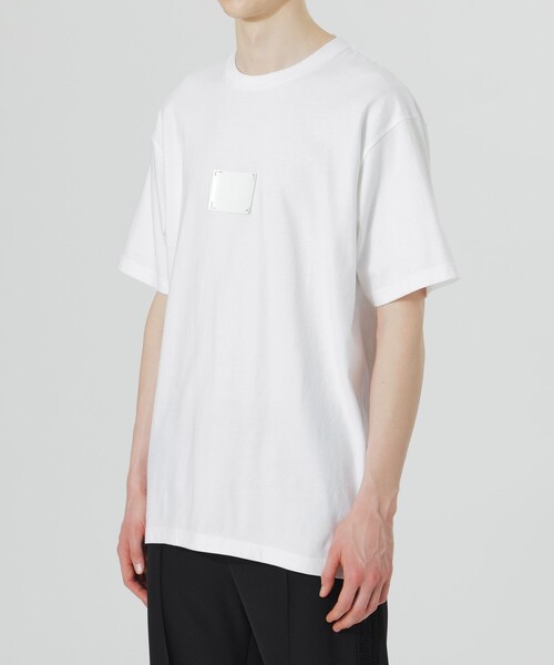 LOVELESS（ラブレス）の「LVLSエンボスパッチTシャツ（Tシャツ/カットソー・メンズ・オフホワイト/ブラック・S/M/L）」の7枚目の写真