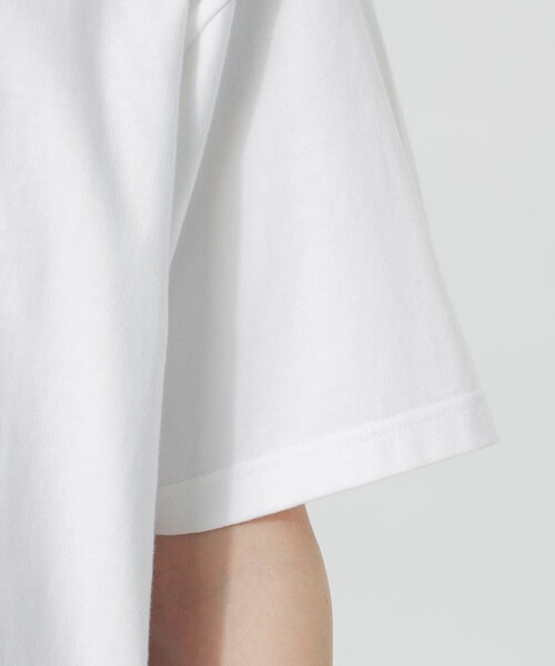 LOVELESS（ラブレス）の「LVLSエンボスパッチTシャツ（Tシャツ/カットソー・メンズ・オフホワイト/ブラック・S/M/L）」の9枚目の写真