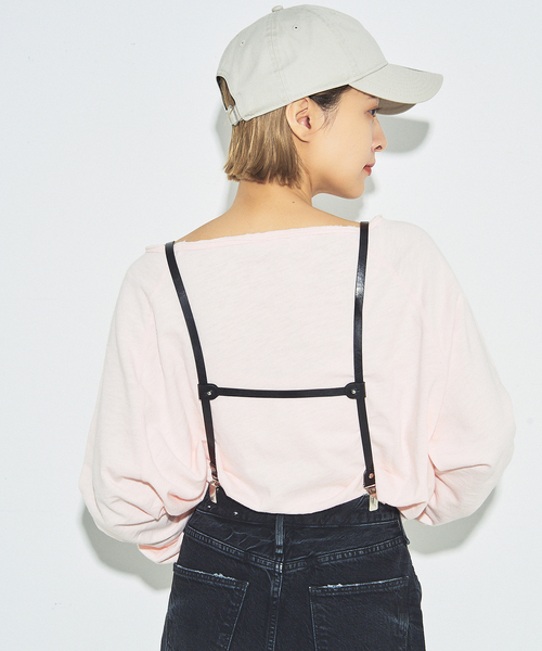 Spick & Span（スピックアンドスパン）の「【LEFIJE/レフィエ】 レザーサスペンダー（サスペンダー・レディース・ブラウン/ブラック・FREE）」の5枚目の写真