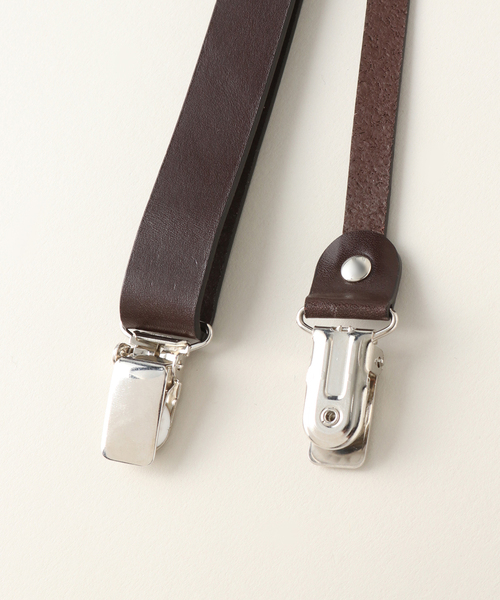 Spick & Span（スピックアンドスパン）の「【LEFIJE/レフィエ】 レザーサスペンダー（サスペンダー・レディース・ブラウン/ブラック・FREE）」の7枚目の写真