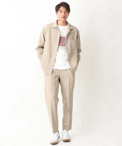 a.v.v（アーヴェヴェ）の「【シワになりにくい】リライトカバーオール（セットアップ可）（カバーオール・メンズ・ベージュ/ネイビー・46/48）」の6枚目の写真