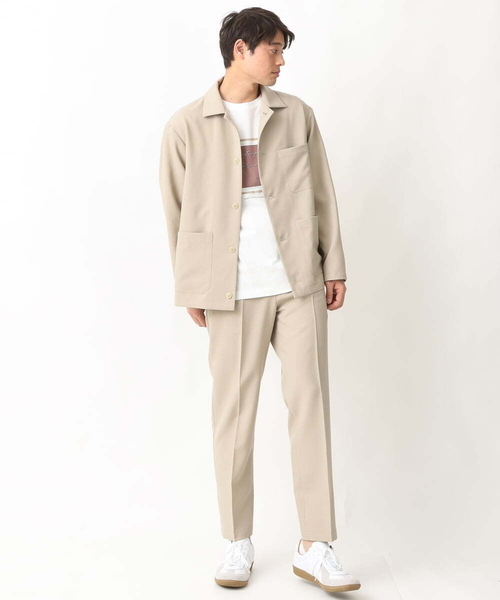 a.v.v（アーヴェヴェ）の「【シワになりにくい】リライトカバーオール（セットアップ可）（カバーオール・メンズ・ベージュ/ネイビー・46/48）」の7枚目の写真