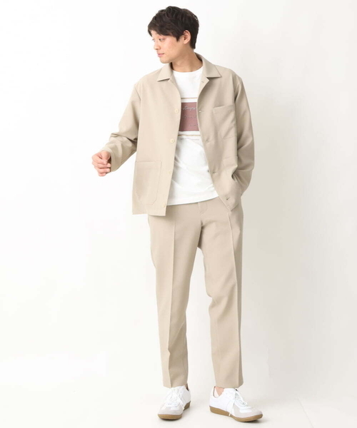 a.v.v（アーヴェヴェ）の「【シワになりにくい】リライトカバーオール（セットアップ可）（カバーオール・メンズ・ベージュ/ネイビー・46/48）」の8枚目の写真