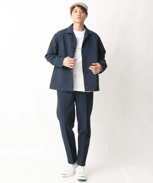 a.v.v（アーヴェヴェ）の「【シワになりにくい】リライトカバーオール（セットアップ可）（カバーオール・メンズ・ベージュ/ネイビー・46/48）」の10枚目の写真