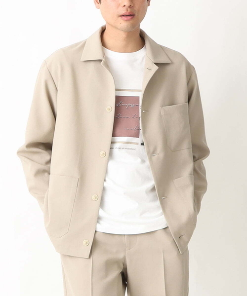 a.v.v（アーヴェヴェ）の「【シワになりにくい】リライトカバーオール（セットアップ可）（カバーオール・メンズ・ベージュ/ネイビー・46/48）」の15枚目の写真