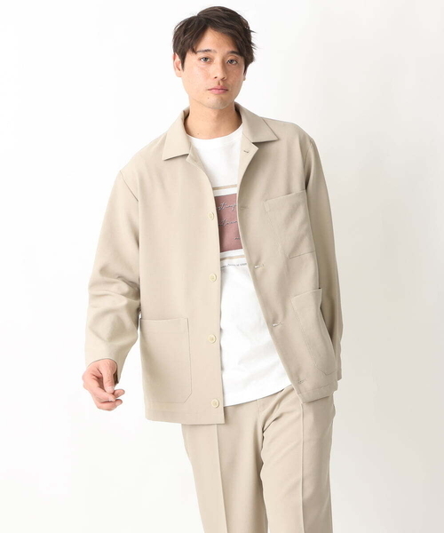 a.v.v（アーヴェヴェ）の「【シワになりにくい】リライトカバーオール（セットアップ可）（カバーオール・メンズ・ベージュ/ネイビー・46/48）」の16枚目の写真