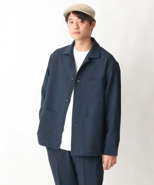 a.v.v（アーヴェヴェ）の「【シワになりにくい】リライトカバーオール（セットアップ可）（カバーオール・メンズ・ベージュ/ネイビー・46/48）」の18枚目の写真