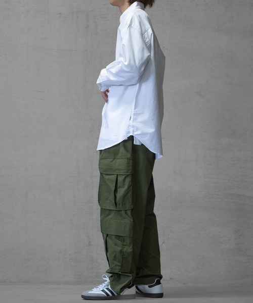 JOHN'S CLOSET（ジョンズクローゼット）の「【i】ナイロンワッシャー 4pocket  ワイドカーゴパンツ（カーゴパンツ・メンズ・ホワイト/ブラック/カーキ・MEDIUM/LARGE/X-LARGE）」の20枚目の写真