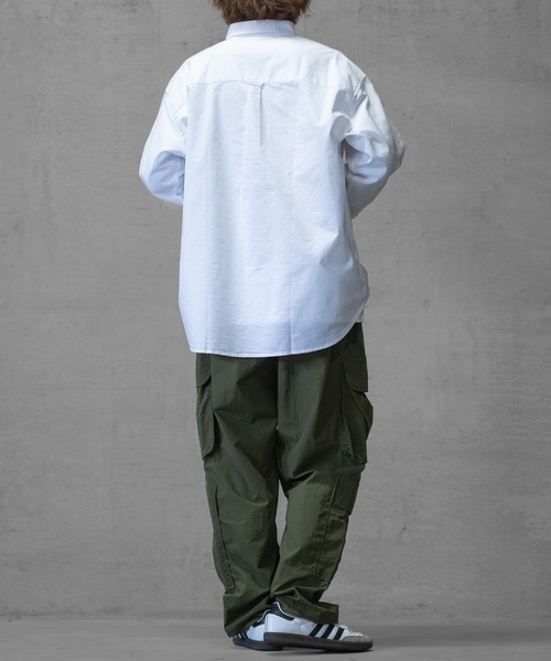 JOHN'S CLOSET（ジョンズクローゼット）の「【i】ナイロンワッシャー 4pocket  ワイドカーゴパンツ（カーゴパンツ・メンズ・ホワイト/ブラック/カーキ・MEDIUM/LARGE/X-LARGE）」の21枚目の写真