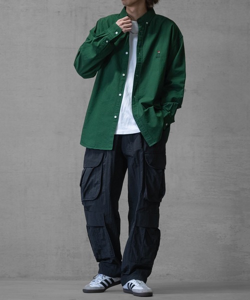 JOHN'S CLOSET（ジョンズクローゼット）の「【i】ナイロンワッシャー 4pocket  ワイドカーゴパンツ（カーゴパンツ・メンズ・ホワイト/ブラック/カーキ・MEDIUM/LARGE/X-LARGE）」の13枚目の写真