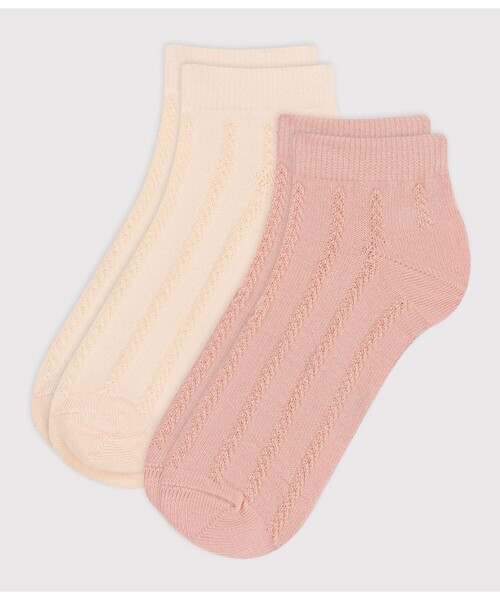 PETIT BATEAU(プチバトー)の「ソックス2枚組(ソックス/靴下・キッズ・その他2・12Y-14Y/8Y-10Y/3-4Y/5-6Y)」の1枚目の写真