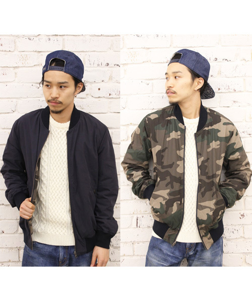 CIAOPANIC(チャオパニック)の「【Ciaopanic】C/NウェザーリバーシブルMA-1(ブルゾン・メンズ・ブラック/オリーブ/ブルー/ネイビー・LARGE/MEDIUM)」の3枚目の写真