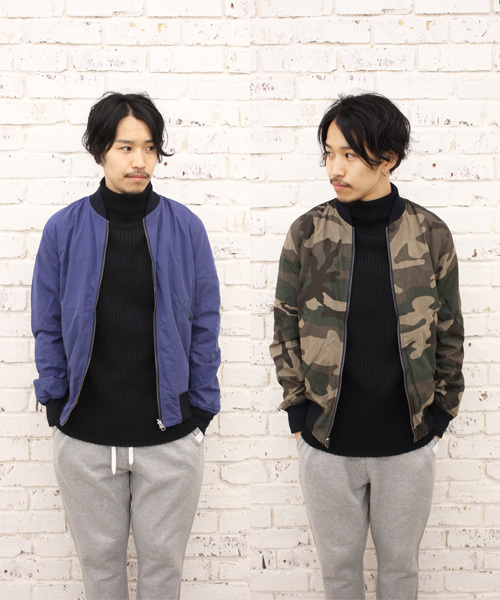 CIAOPANIC(チャオパニック)の「【Ciaopanic】C/NウェザーリバーシブルMA-1(ブルゾン・メンズ・ブラック/オリーブ/ブルー/ネイビー・LARGE/MEDIUM)」の4枚目の写真