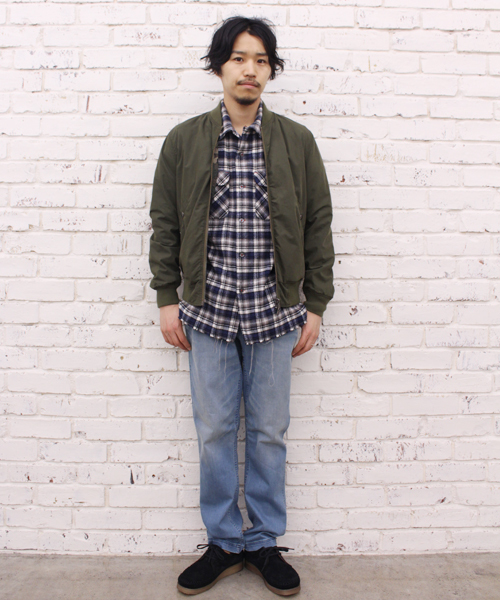 CIAOPANIC(チャオパニック)の「【Ciaopanic】C/NウェザーリバーシブルMA-1(ブルゾン・メンズ・ブラック/オリーブ/ブルー/ネイビー・LARGE/MEDIUM)」の6枚目の写真