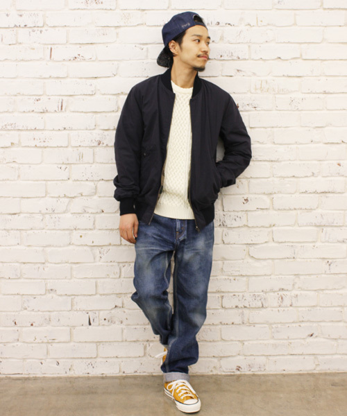 CIAOPANIC(チャオパニック)の「【Ciaopanic】C/NウェザーリバーシブルMA-1(ブルゾン・メンズ・ブラック/オリーブ/ブルー/ネイビー・LARGE/MEDIUM)」の7枚目の写真