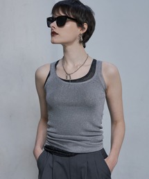 LAME SHEER KNIT TANKTOP/ラメシアーニットタンクトップ