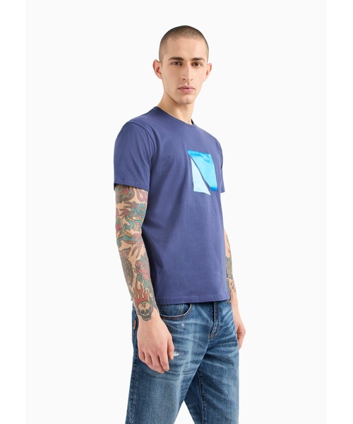 ARMANI EXCHANGE(アルマーニエクスチェンジ)の「【A|X アルマーニ エクスチェンジ】グラフィックデザイン 半袖クルーネックTシャツ/REGULAR(Tシャツ/カットソー・メンズ・ネイビー/ホワイト・LARGE/MEDIUM/SMALL/X-LARGE/X-SMALL/XX-LARGE)」の15枚目の写真