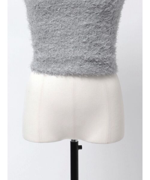 VEQUM（VEQUM）の「【VEQUM】FLUFFY TANK TOP（タンクトップ・レディース・グレー/ブラック/アイボリー・FREE）」の10枚目の写真