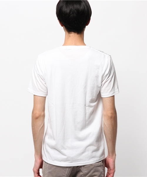 VENCEEXCHANGE（ヴァンスエクスチェンジ）の「花柄グラデーションTシャツ  （Tシャツ/カットソー・メンズ・オフホワイト/ダークグリーン/ブラック・MEDIUM/SMALL/LARGE）」の7枚目の写真