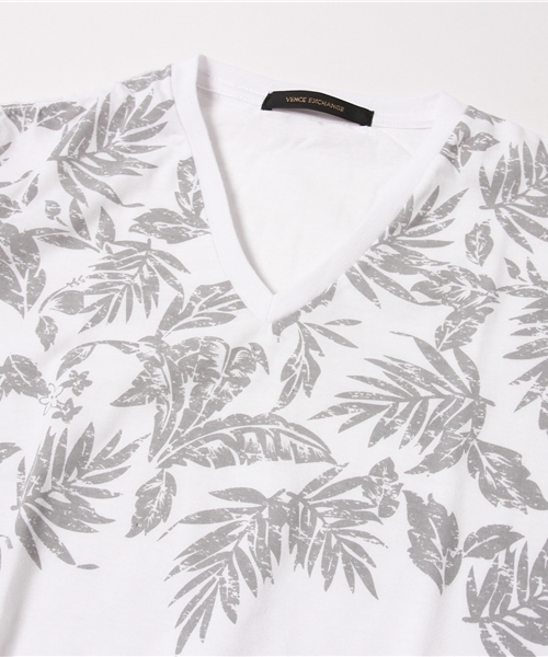 VENCEEXCHANGE（ヴァンスエクスチェンジ）の「花柄グラデーションTシャツ  （Tシャツ/カットソー・メンズ・オフホワイト/ダークグリーン/ブラック・MEDIUM/SMALL/LARGE）」の8枚目の写真
