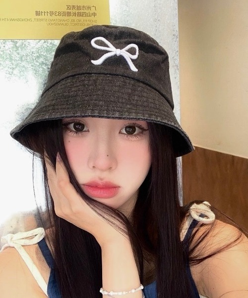 セール】リボン刺繍バケットハット（ハット）｜LADY LIKE（レディ