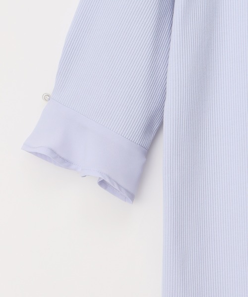 Honeys(ハニーズ)の「袖口パール付きトップス(Tシャツ/カットソー・レディース・アイボリー/ブラック/サックスブルー/ラベンダー・S/M/L/LL)」の17枚目の写真