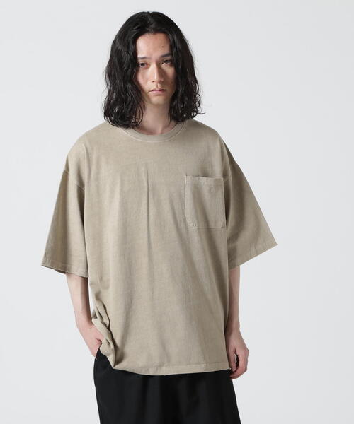 DANKE SCHON(ダンケシェーン)の「【WEB&DEPOT限定】DankeSchon/活性染SPIRAL S/S Tee(Tシャツ/カットソー・メンズ・ブラック/ベージュ・L/M)」の13枚目の写真