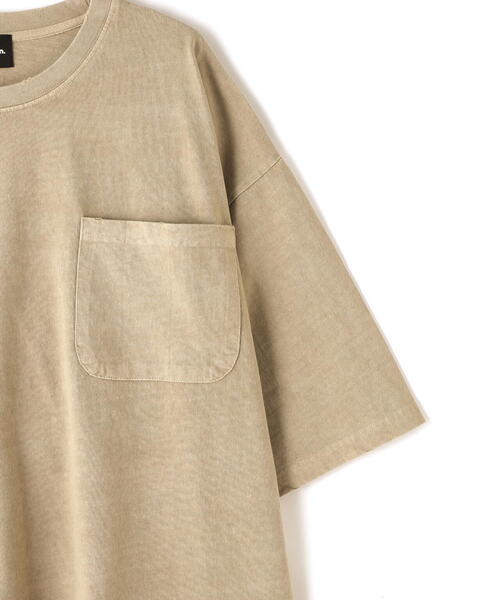 DANKE SCHON(ダンケシェーン)の「【WEB&DEPOT限定】DankeSchon/活性染SPIRAL S/S Tee(Tシャツ/カットソー・メンズ・ブラック/ベージュ・L/M)」の18枚目の写真