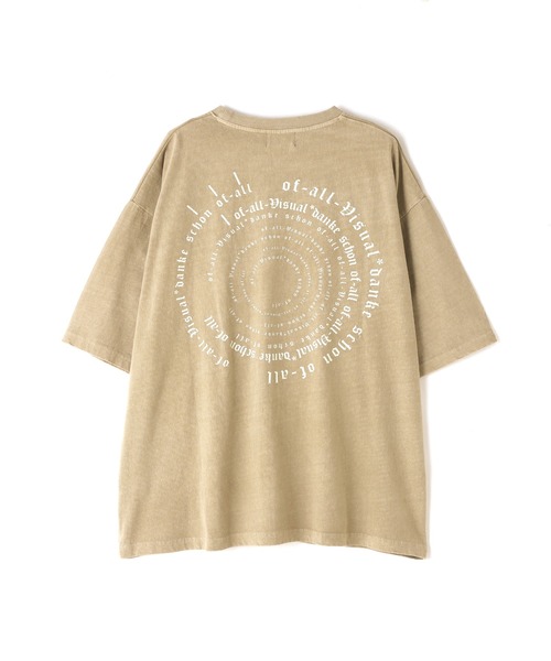 DANKE SCHON(ダンケシェーン)の「【WEB&DEPOT限定】DankeSchon/活性染SPIRAL S/S Tee(Tシャツ/カットソー・メンズ・ブラック/ベージュ・L/M)」の2枚目の写真