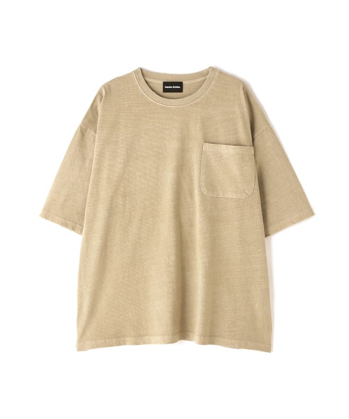 DANKE SCHON(ダンケシェーン)の「【WEB&DEPOT限定】DankeSchon/活性染SPIRAL S/S Tee(Tシャツ/カットソー・メンズ・ブラック/ベージュ・L/M)」の5枚目の写真