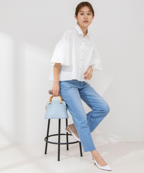 NOLLEY'S Sophi（ノーリーズソフィ）の「袖フレアショートシャツ