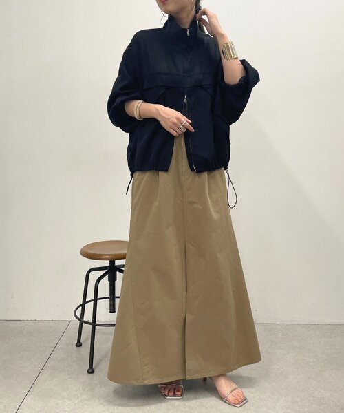 Omekashi（オメカシ）の「シアーワイドブルゾン（ブルゾン・レディース・オフホワイト/ブラック/ベージュ・FREE）」の4枚目の写真