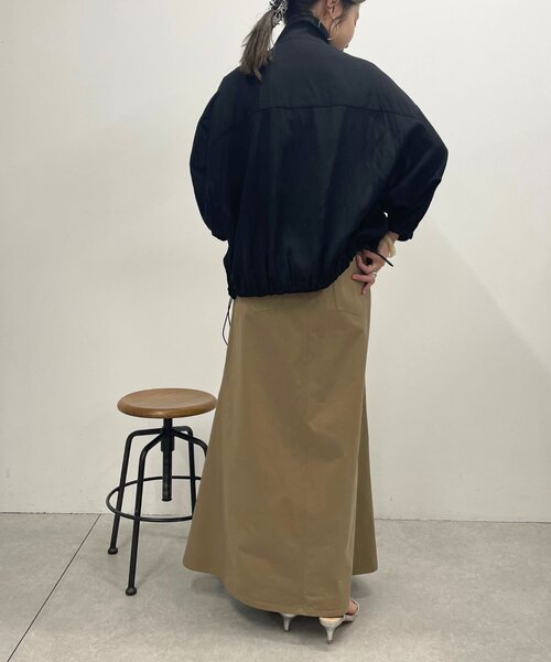 Omekashi（オメカシ）の「シアーワイドブルゾン（ブルゾン・レディース・オフホワイト/ブラック/ベージュ・FREE）」の8枚目の写真