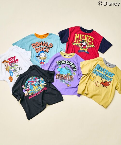 Disney(ディズニー)の「【WEB限定】ディズニーキャラクターTシャツ(Tシャツ/カットソー・キッズ・チャコール/パープル/イエロー/レッド/エメラルド/オフホワイト・80/90/100/110/120/130/140)」の7枚目の写真