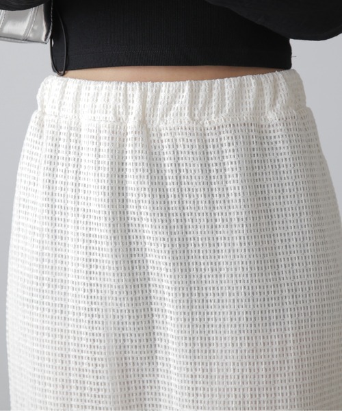 FREE'S MART（フリーズマート）の「◆【3サイズ展開XS-M】レイヤードメッシュナロースカート【低身長サイズ有】（スカート・レディース・ホワイト/ブラック・X-SMALL/SMALL/MEDIUM）」の3枚目の写真