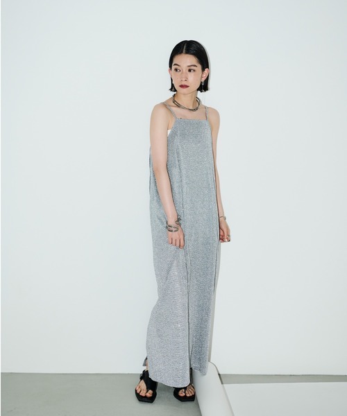 AIC.（エーアイシー）の「ラメキャミロングワンピース（ワンピース