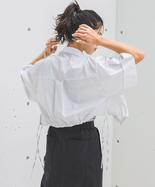 【セール】【HEREIAM】撥水／ドロストヘムシャツ（シャツ/ブラウス）｜HEREIAM（ヘレイアム）