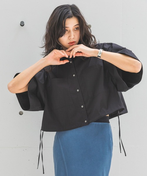 【セール】【HEREIAM】撥水／ドロストヘムシャツ（シャツ/ブラウス）｜HEREIAM（ヘレイアム）