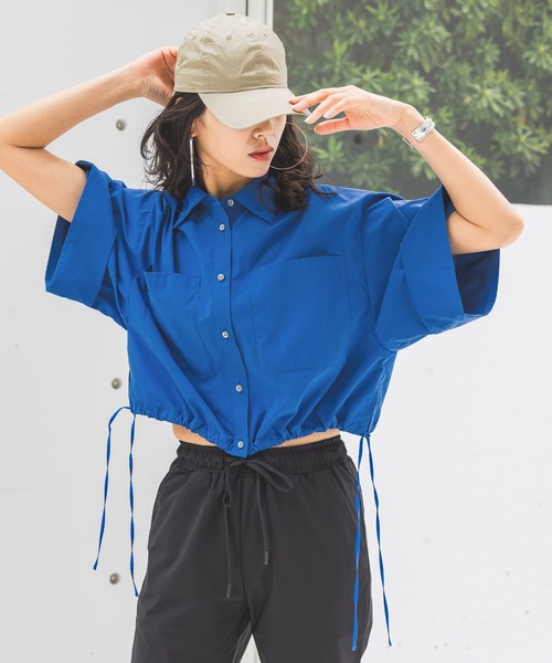 【セール】【HEREIAM】撥水／ドロストヘムシャツ（シャツ/ブラウス）｜HEREIAM（ヘレイアム）