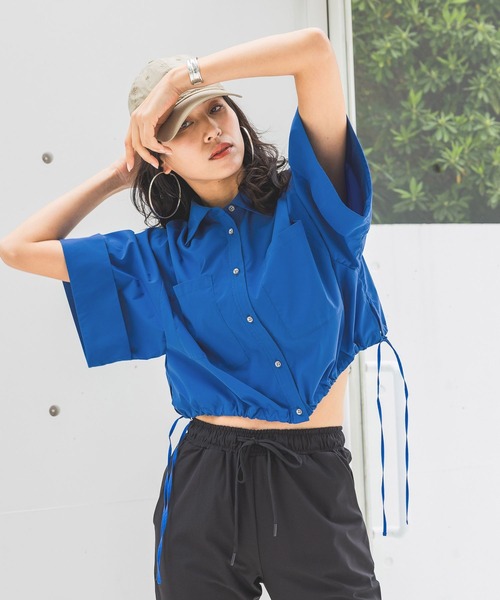 【セール】【HEREIAM】撥水／ドロストヘムシャツ（シャツ/ブラウス）｜HEREIAM（ヘレイアム）