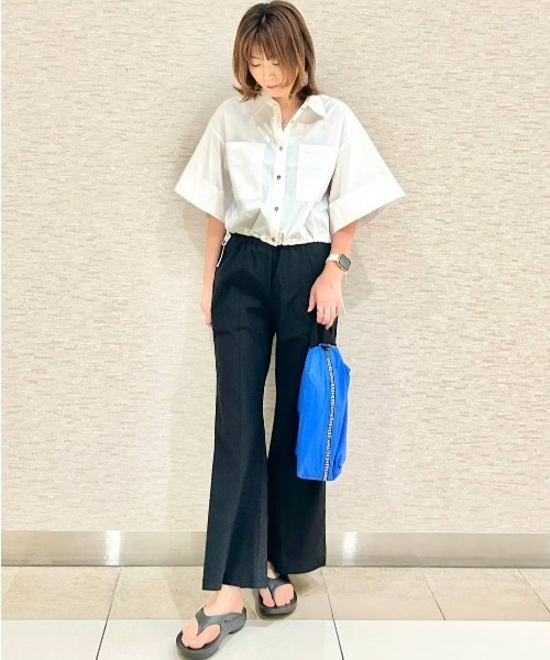 【セール】【HEREIAM】撥水／ドロストヘムシャツ（シャツ/ブラウス）｜HEREIAM（ヘレイアム）