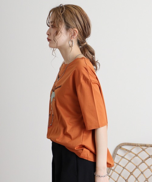 セール】BRODIAEA シルケットコットン加工 刺繍Tシャツ（Tシャツ