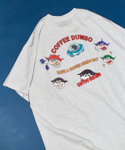 FREAK'S STORE（フリークスストア）の「COFFEE DUMBO/コーヒー ダンボ UFO TEE/ユーフォー Tシャツ/バックプリント（Tシャツ/カットソー・メンズ・ブラック/グレー/オフホワイト・MEDIUM/LARGE/X-LARGE）」の3枚目の写真