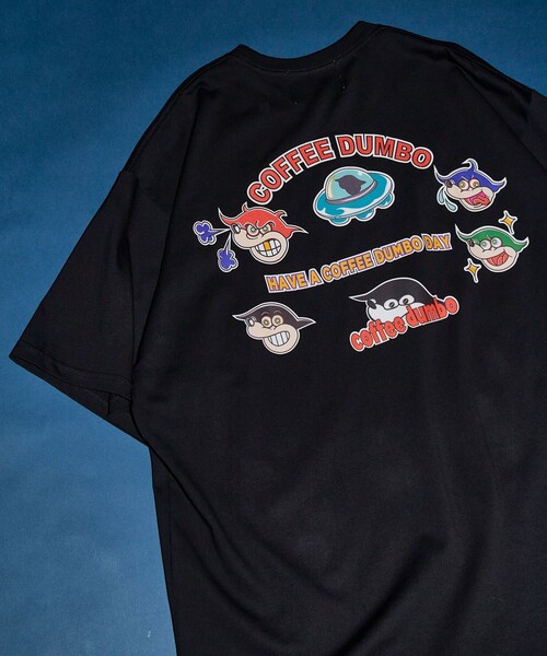 FREAK'S STORE（フリークスストア）の「COFFEE DUMBO/コーヒー ダンボ UFO TEE/ユーフォー Tシャツ/バックプリント（Tシャツ/カットソー・メンズ・ブラック/グレー/オフホワイト・MEDIUM/LARGE/X-LARGE）」の11枚目の写真