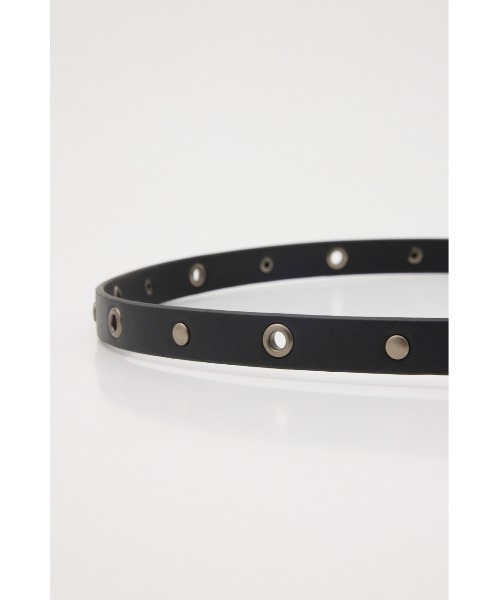SLY（スライ）の「EYELET THIN BELT アイレット シン ベルト（ベルト・レディース・ブラック/ホワイト・FREE）」の10枚目の写真