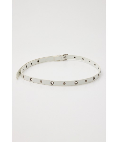 SLY（スライ）の「EYELET THIN BELT アイレット シン ベルト（ベルト・レディース・ブラック/ホワイト・FREE）」の3枚目の写真