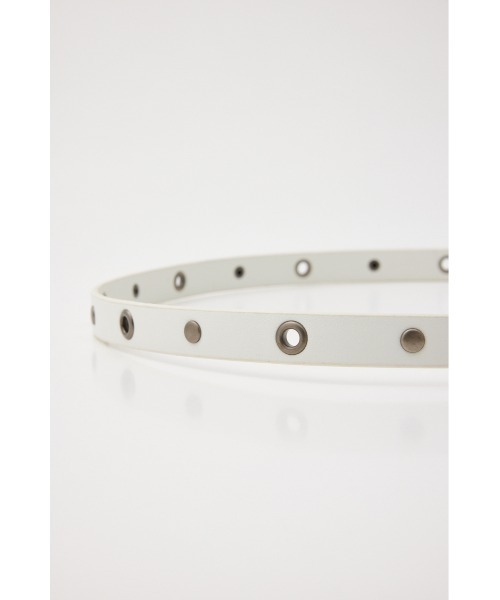 SLY（スライ）の「EYELET THIN BELT アイレット シン ベルト（ベルト・レディース・ブラック/ホワイト・FREE）」の4枚目の写真