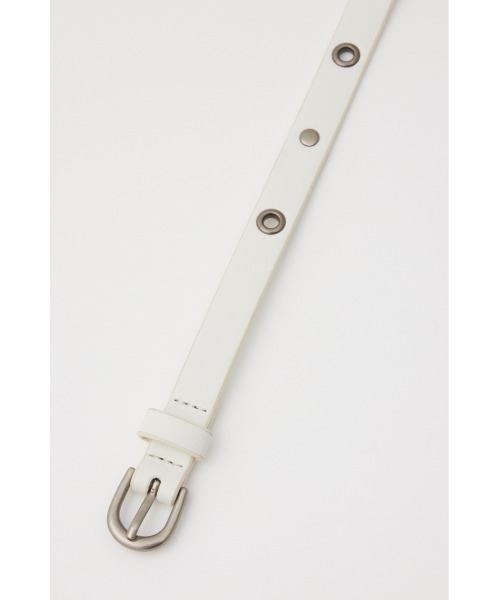 SLY（スライ）の「EYELET THIN BELT アイレット シン ベルト（ベルト・レディース・ブラック/ホワイト・FREE）」の5枚目の写真