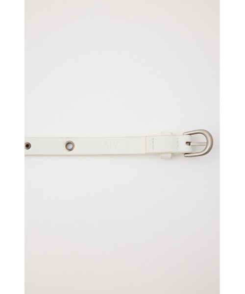 SLY（スライ）の「EYELET THIN BELT アイレット シン ベルト（ベルト・レディース・ブラック/ホワイト・FREE）」の7枚目の写真